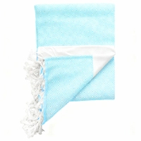 Błękitny ręcznik fouta peshtemal 100 x 180 cm - Lekki i szybkoschnący
