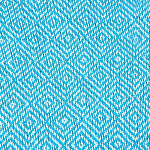 Ręcznik peshtemal turkusowy z białymi pasami i frędzlami