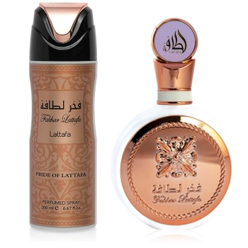 Zestaw Lattafa Fakhar - Perfumy EDP + Dezodorant